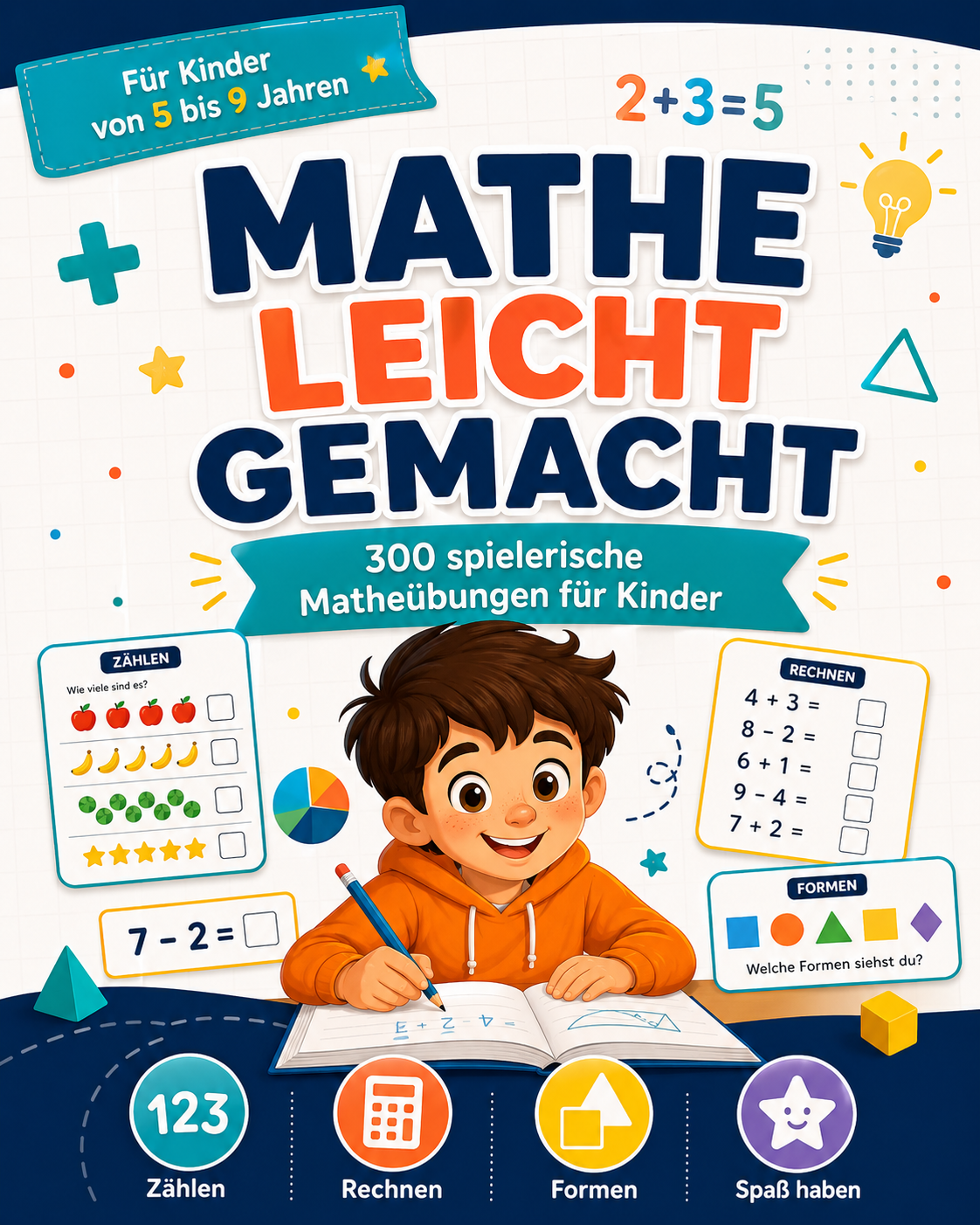 Mathe leicht gemacht – 300 spielerische Matheübungen für Kinder