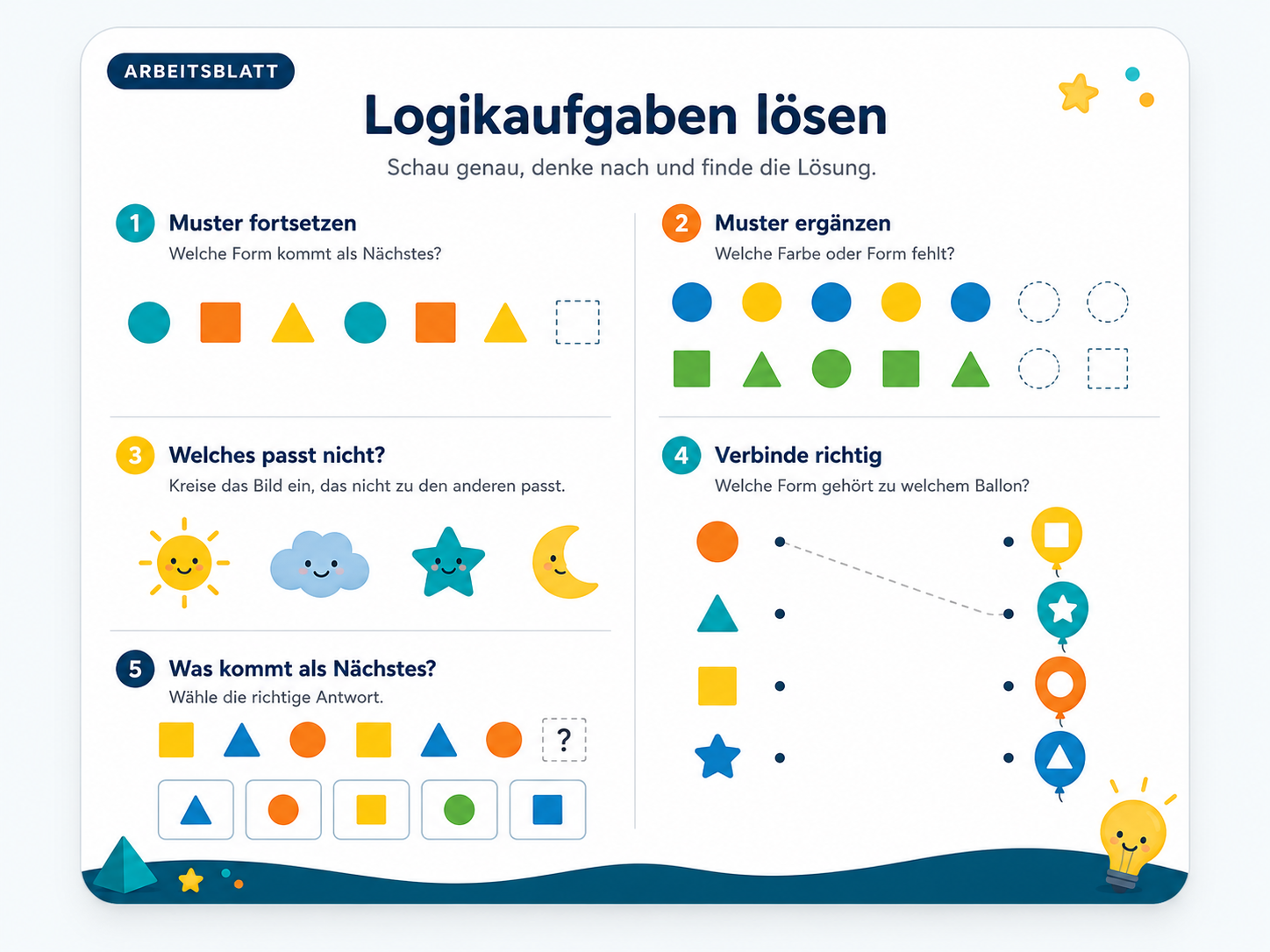 Logikaufgaben lösen